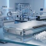 Baterías de Sal: La alternativa económica al litio que cambiará los coches eléctricos Baterías de sodio de nueva generación junto a cristales de sal en un laboratorio