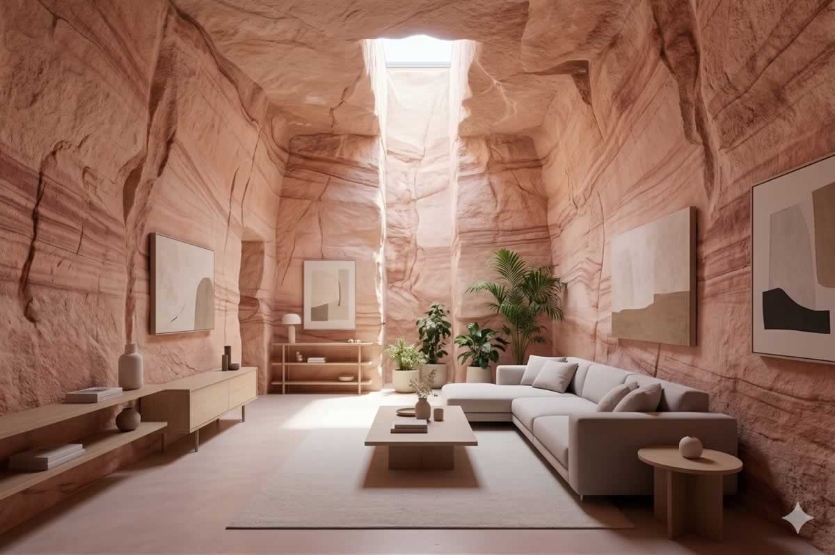 Vivir bajo tierra en una casa moderna excavada en la roca de Coober Pedy