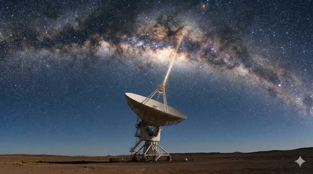 Señal Wow captada por un radiotelescopio en el espacio profundo.