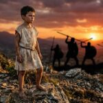 Joven iniciando el sistema educativo espartano en las montañas de Grecia.