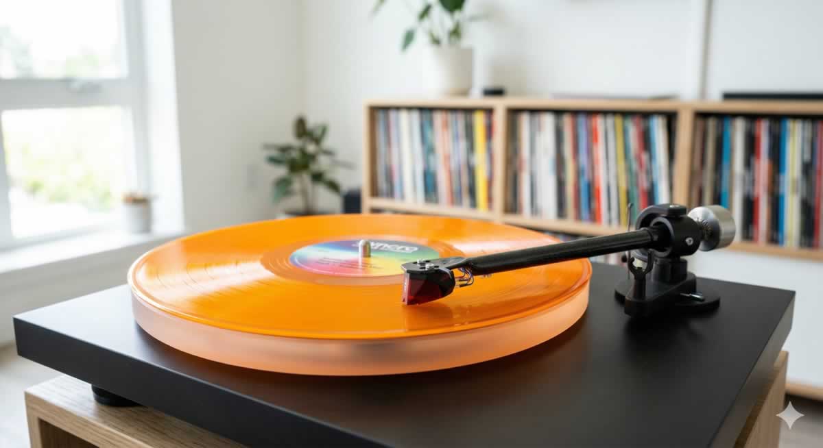 Venta de vinilos impulsada por la Generación Z en un tocadiscos moderno